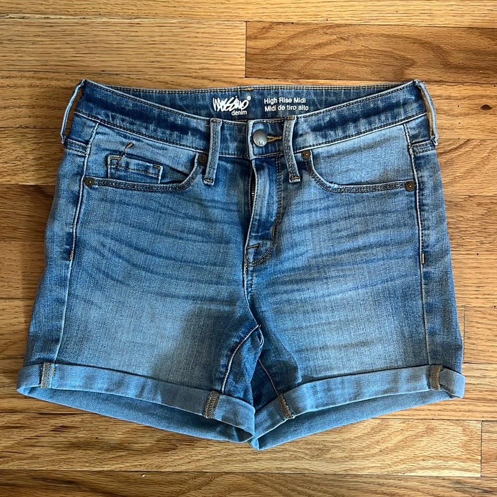Denim Jean High-Rise Shorts